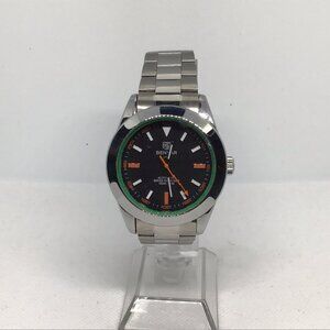 BENYAR BY-5176M Men's 41mm Automatic Watch Black Dial Oyster Bracelet READ